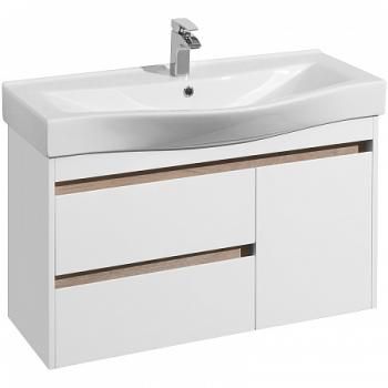 Тумба с раковиной Aquaton Нортон 100/раковина Беверли 100