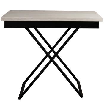 Стол-трансформер Левмар Apollo D36/S53 дуб анкор светлый/черные опоры