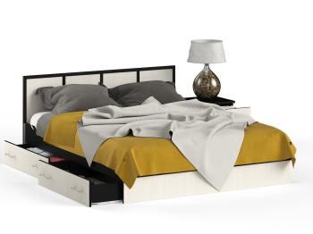 Кровать с ящиками СВК Сакура 1600 + тумба