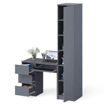 Стол компьютерный СВК Мори МС-6 левый + Пенал МШ400.1