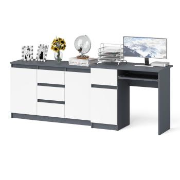 Графит/Белый