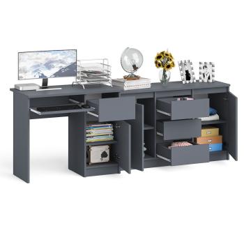 Стол компьютерный СВК Мори МС-1 правый + Комод МК1200.3