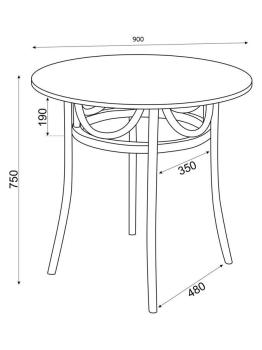 Стол венский RB Вальс 900