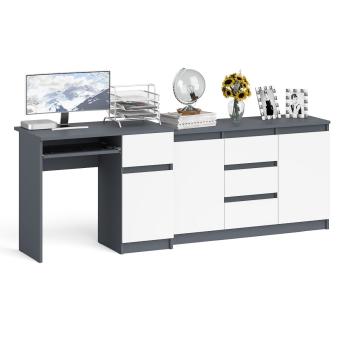 Стол компьютерный СВК Мори МС-1 правый + Комод МК1200.3