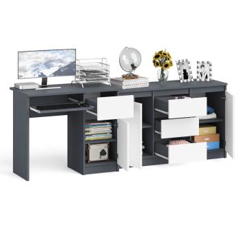 Стол компьютерный СВК Мори МС-1 правый + Комод МК1200.3