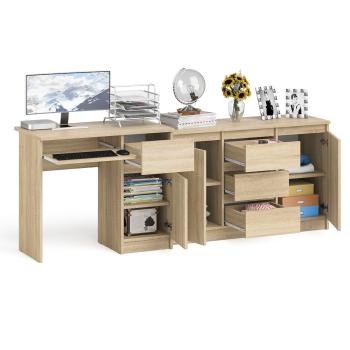 Стол компьютерный СВК Мори МС-1 правый + Комод МК1200.3