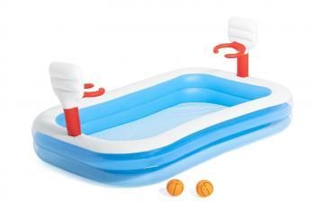 Детский надувной бассейн Bestway Баскетбол с кольцами и 2-мя мячами 54122 BW