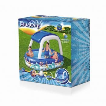 Детский надувной бассейн Bestway Морской капитан с навесом 54370 BW
