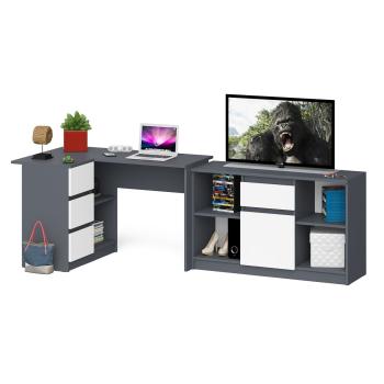 Графит/Белый