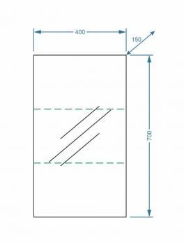Зеркало-шкаф Stella Polar Альда 40