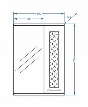 Зеркало-шкаф Stella Polar Ванда 50/С