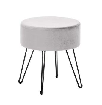 Ткань велюр светло-серый