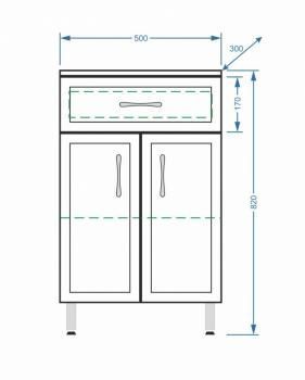 Комод Stella Polar Концепт 50 1 ящ.