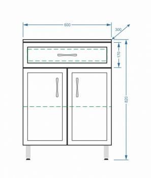 Комод Stella Polar Концепт 60 1 ящ.