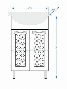 Тумба Stella Polar Ванда 50