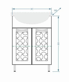Тумба Stella Polar Ванда 60