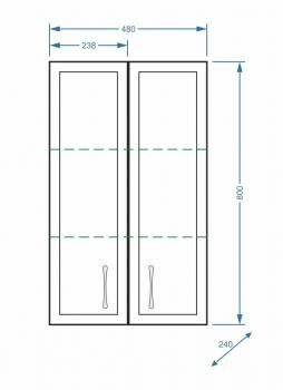 Шкаф подвесной Концепт 48/80