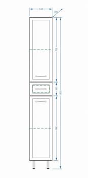 Шкаф-пенал Stella Polar Концепт 24