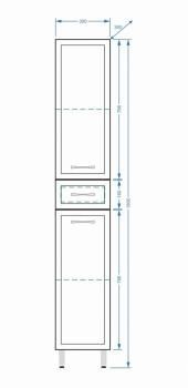Шкаф-пенал Stella Polar Концепт 30