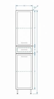 Шкаф-пенал Stella Polar Концепт 36