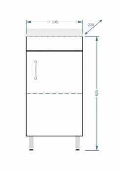 Тумба напольная Stella Polar Концепт 40