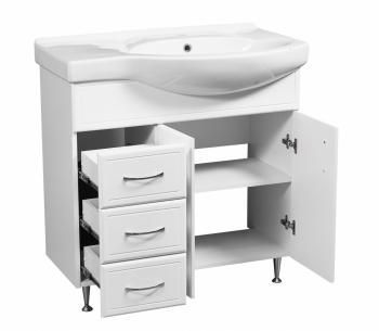 Тумба Stella Polar Концепт 80 3 ящ. левая