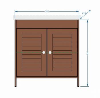 Тумба Stella Polar Монтоне 80