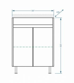 Тумба напольная Stella Polar Фаворита 60