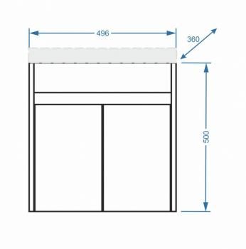 Тумба подвесная Stella Polar Фаворита 50
