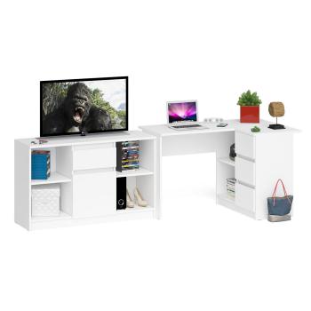 Стол компьютерный СВК Мори МС-16 правый + Тумба МТВ1204.1