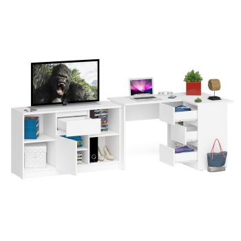 Стол компьютерный СВК Мори МС-16 правый + Тумба МТВ1204.1