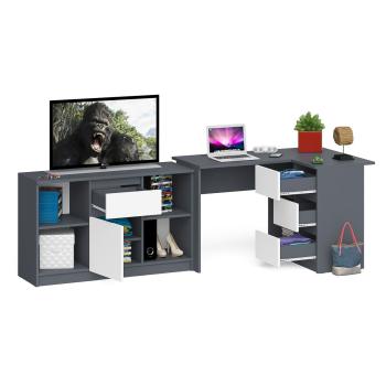 Стол компьютерный СВК Мори МС-16 правый + Тумба МТВ1204.1