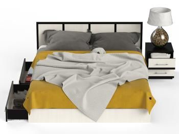 Кровать с ящиками СВК Сакура 1600 + тумба