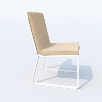 Обеденная группа Ideal Patio TELLA GIRA - стол тик 180/каркас белый