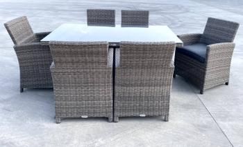 Обеденный комплект ROYAL FAMILY Fiona из искусственного ротанга