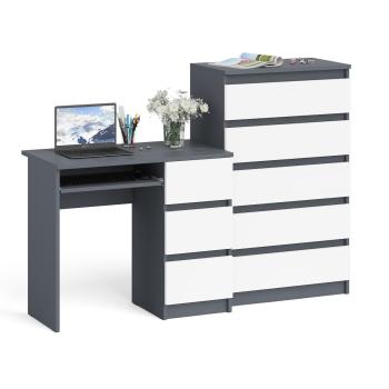 Графит/Белый