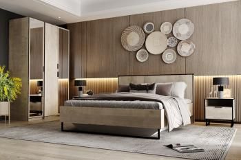 Шкаф для одежды Сильва Фолк НМ 014.02 PZ (фасад с зеркалом)