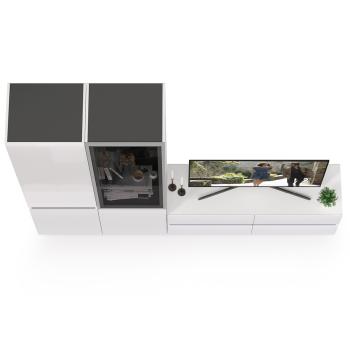 Гостиная Mobi Сидней Комплектация № 13 13.63 + 13.200 + 13.201