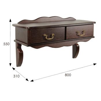 Консоль настенная Мебелик Берже 20