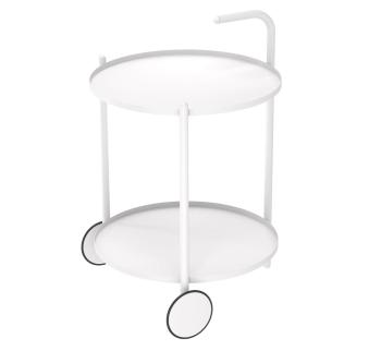 Столик журнальный SHT-CT60 белый муар/белый (У)