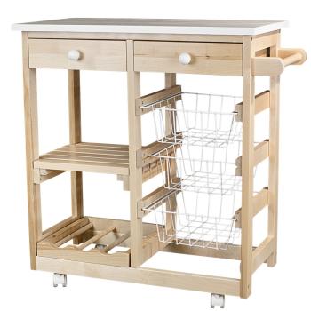 Тумба с баром и корзинами Мебелик