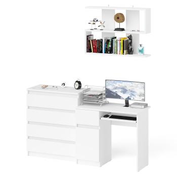 Стол компьютерный СВК Мори МС-1 левый + Комод МК800.4 + Полка 900