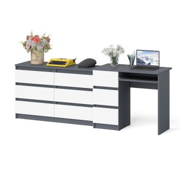 Графит/Белый