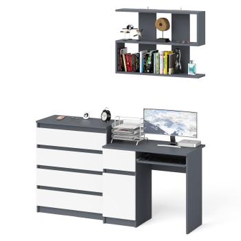 Графит/белый