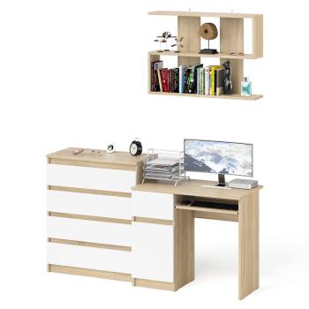 Дуб сонома/белый