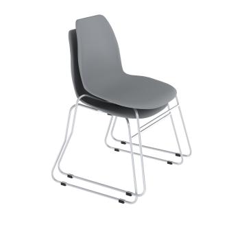 серый/хром лак