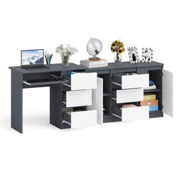 Стол компьютерный СВК Мори МС-6 правый + Комод МК1200.3