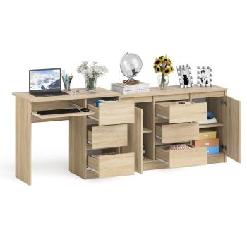 Стол компьютерный СВК Мори МС-6 правый + Комод МК1200.3