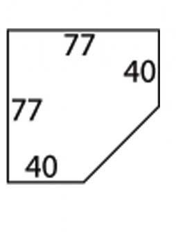 Шкаф Анрэкс угловой с полками 77*77 OLIVIA