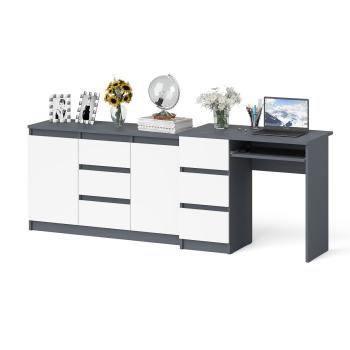 Графит/Белый